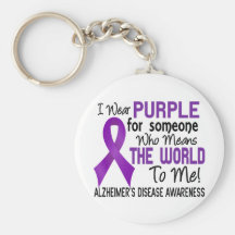 Means The World To Me 2 Alzheimer's Disease Key Chain