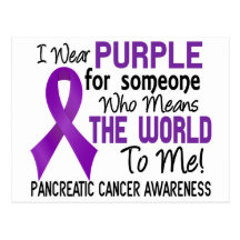 Means The World To Me 2 Pancreatic Cancer Postcards