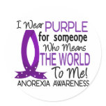 Means The World To Me Anorexia Round Sticker