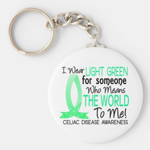 Means The World To Me Celiac Disease Keychains