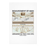 Measurement Of Man Custom Stationery