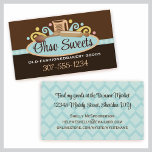 measuring cup rolling pin baking business cards...