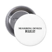 Measuring Devices Rule Pinback Buttons
