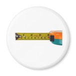 Measuring tape fridge magnet