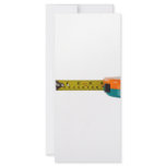 Measuring tape rack card