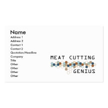 Meat Cutting Genius Business Card