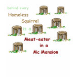 Meat-eater in a McMansion Ladies Shirt