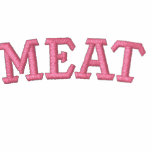 "MEAT" EMBRODERED ON MAN'S JOGER JACK EMBROIDERED JACKET