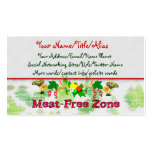 Meat-Free Zone Business Card Template