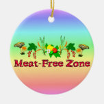 Meat-Free Zone Christmas Tree Ornaments