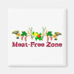 Meat-Free Zone Fridge Magnets