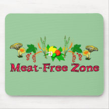 Meat-Free Zone Mousemats