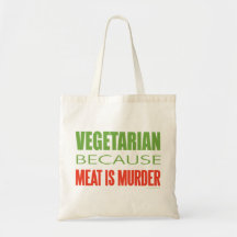 Meat Is Murder - Anti-Meat Canvas Bags
