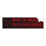Meat is murder bumper sticker