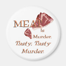 Meat Is Murder Fridge Magnets