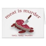 Meat is Murder Greeting Card