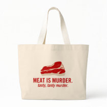 Meat is Murder, Tasty Murder Tote Bags