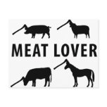 meat lover ax post cards