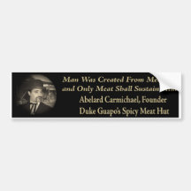 Meat Sustains the Man Bumper Sticker