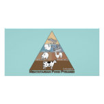 Meatatarian Food Pyramid photo cards