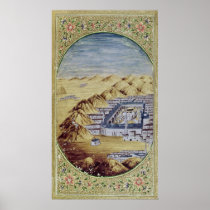 Mecca surrounded by the Mountains of Arafa Print