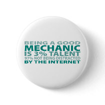 Mechanic 3% Talent Pinback Button