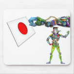 Mechanical Arm Flag of Japan Mousepads