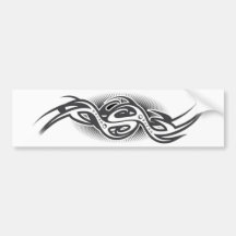 Mechanical Curving Design Bumper Stickers