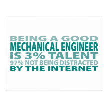 Mechanical Engineer 3% Talent Postcard