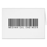 Mechanical Engineer Bar Code cards