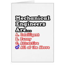 Mechanical Engineer Quiz...Joke cards