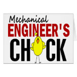 MECHANICAL ENGINEER’S CHICK cards