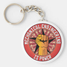 Mechanical Engineering Is Power Keychain