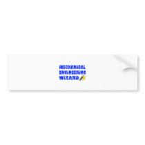 Mechanical Engineering Wizard bumper stickers