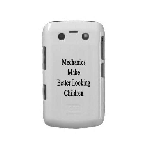 Mechanics Make Better Looking Children Case-Mate Blackberry Case