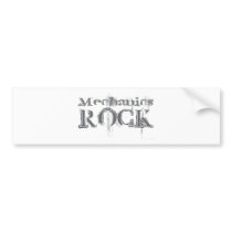 Mechanics Rock Bumper Sticker