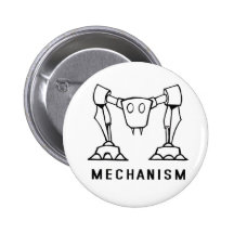 Mechanism logo pinback buttons