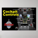 MechCorps Cockpit Controls poster Horizontal posters