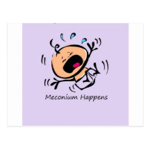 Meconium Happens Postcards