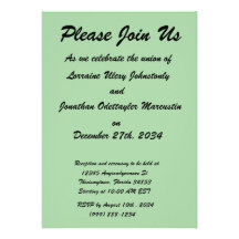 med green DIY custom background template Custom Invitation