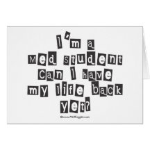 Med Student Ransom Note Cards