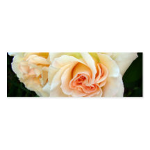 Medallion rose bookmark business card templates