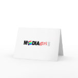 media girl note cards