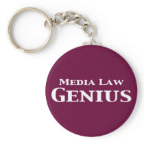 Media Law Genius Gifts keychains