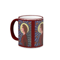 Mediaeval Christmas Angel -  holiday mug
