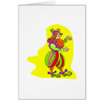 Mediaeval Clown Greeting Card