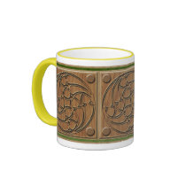 Mediaeval Gothic Spiral Triple Panel Mug