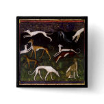 'Mediaeval Greyhounds' buttons