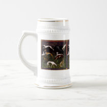 Mediaeval Greyhounds Fine Art Stein Coffee Mug