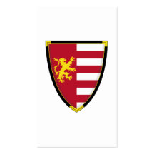 Mediaeval Lion Shield Bookmark Business Card Template